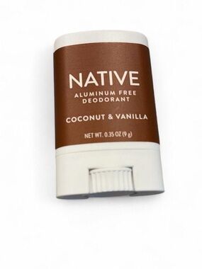 NWT Native Coconut & Vanilla Deodorant - Brown & White 0.15 oz (9g) brand new